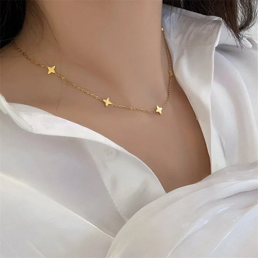 Twinkling Elegance: The Star Charm Necklace by Cercasi Jewelry