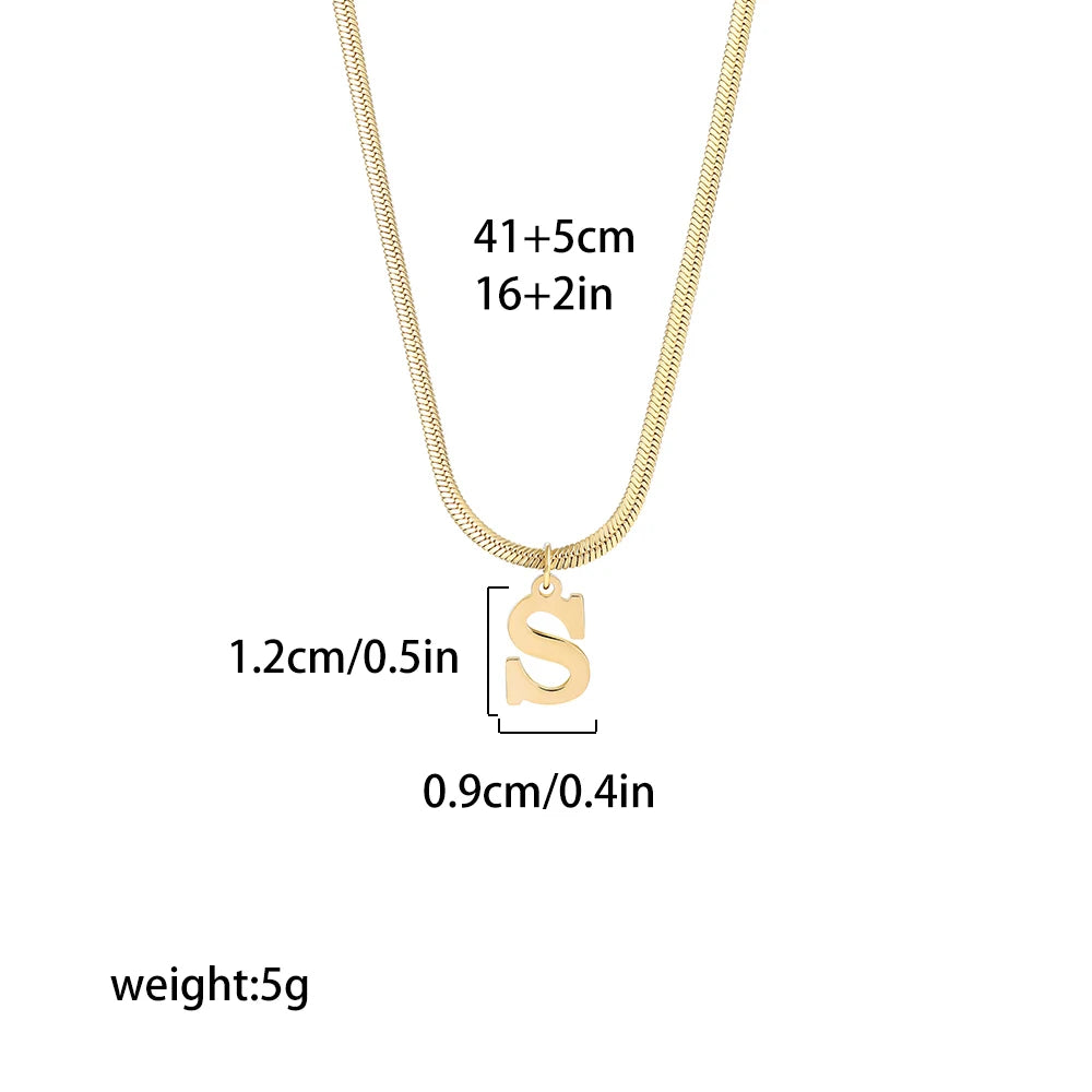 Initial Gold Plated Necklaces